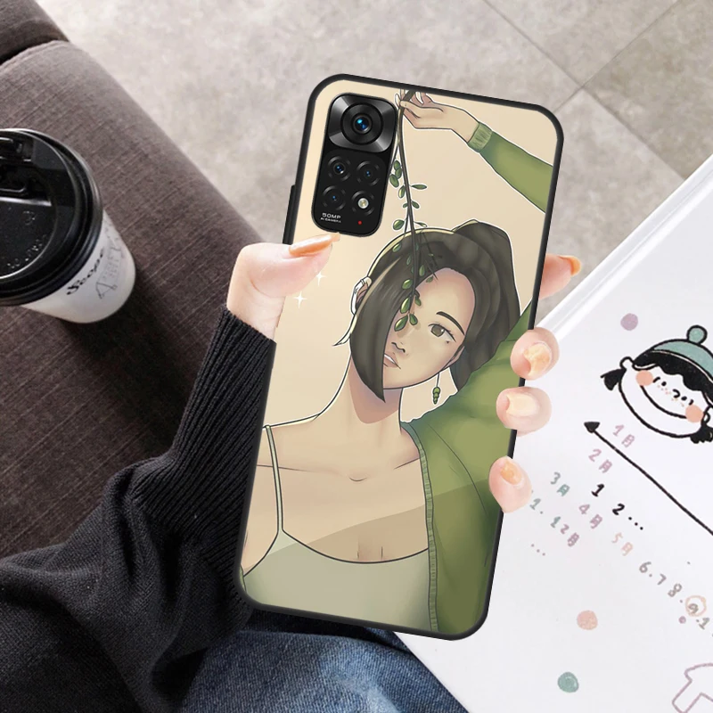 샤오미 레드미 만화 발로란트 케이스, 레드미 노트 11 10 9 8 12 프로 10S 11S 12S 커버, 레드미 9 10 10A 9C 10C 12C 용