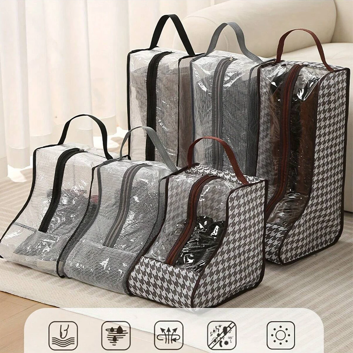 Shoe Bag Dust - 1/2/3/4 Stuks Duizend Vogel Raster Schoen