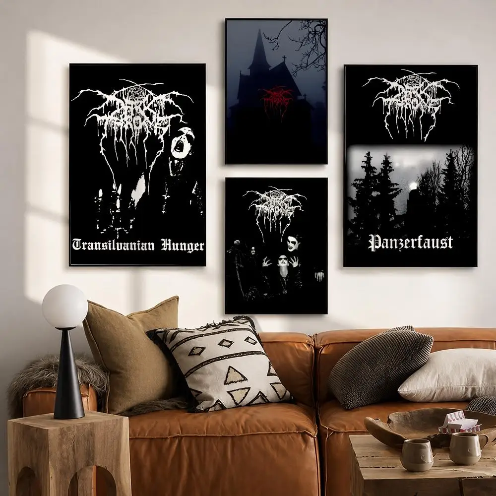 Black Metal Darkthrone Poster HD poster wall art self-stick no-residue for home cafe office great gift
