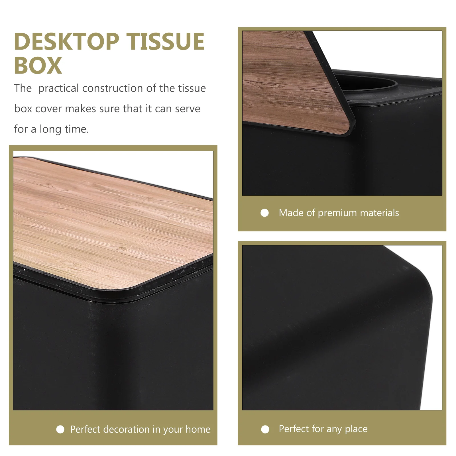 

1 PC Tissue Box Napkin Dispenser Wipes Holder Bathroom Living Room Office Car Tent PP Material Storage Solution
