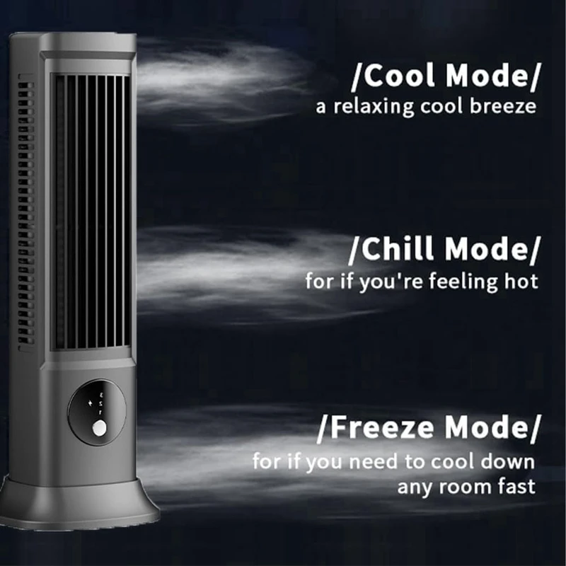 Condizionatore d'aria di raffreddamento ventilatore a torre da scrivania aria condizionata portatile, ventola di raffreddamento del condizionatore d'aria per l'ufficio della camera da letto
