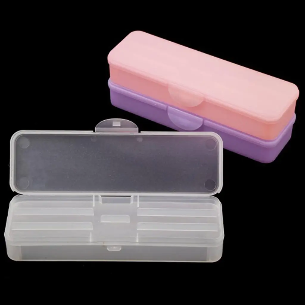 Nail Brush Holder Double Layer Nail File Display Nail Toolbox Organizer for Professional Nail Supplies