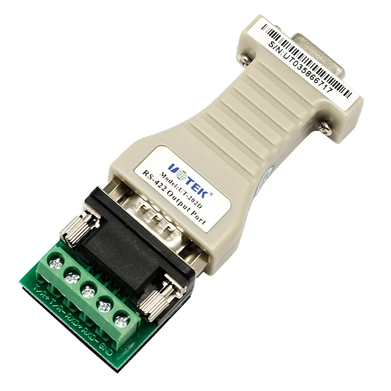 محول صغير RS-232 إلى RS-422 موصل DB9 غير متزامن نصف مزدوج RS232 RS422 محول UT-202D OEM/ODM
