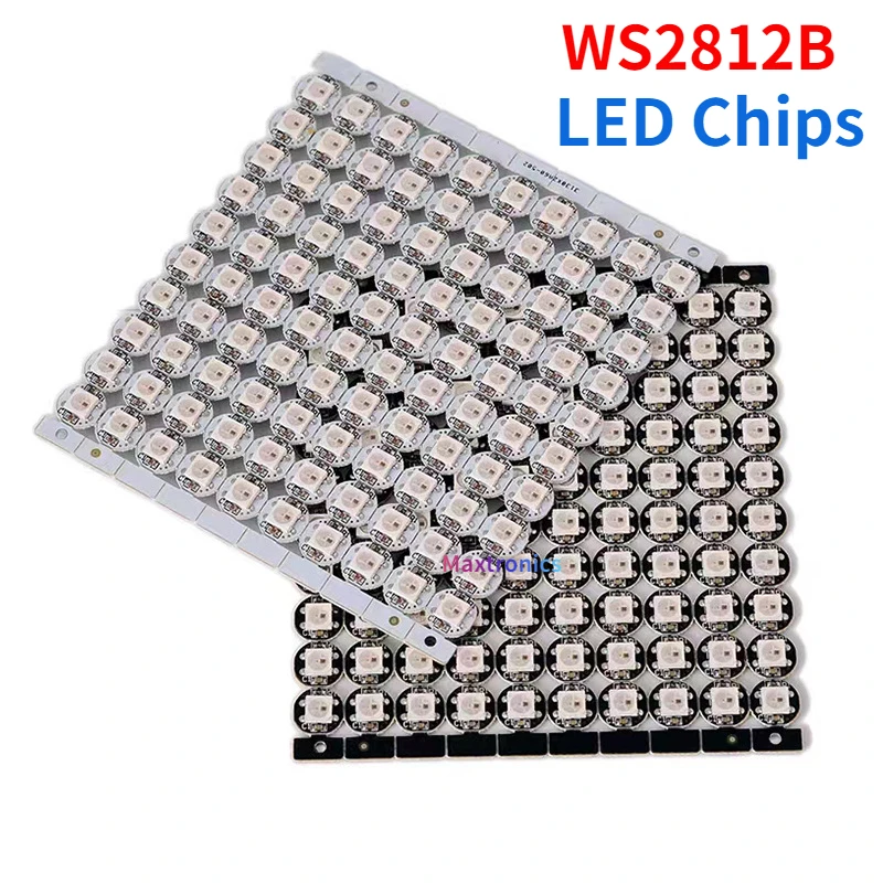 4-Pin WS2812B LED Chip With Heatsink DC5V SMD5050 RGB WS2811 IC Built-in Led Bead for Addressable Individually full Coolr Strip