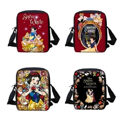 Boy Girls Cute cartoon Snow White Printed Shoulder Messenger Bag bambino Casual Handbag uomo donna Phone Bag Shopping Bag