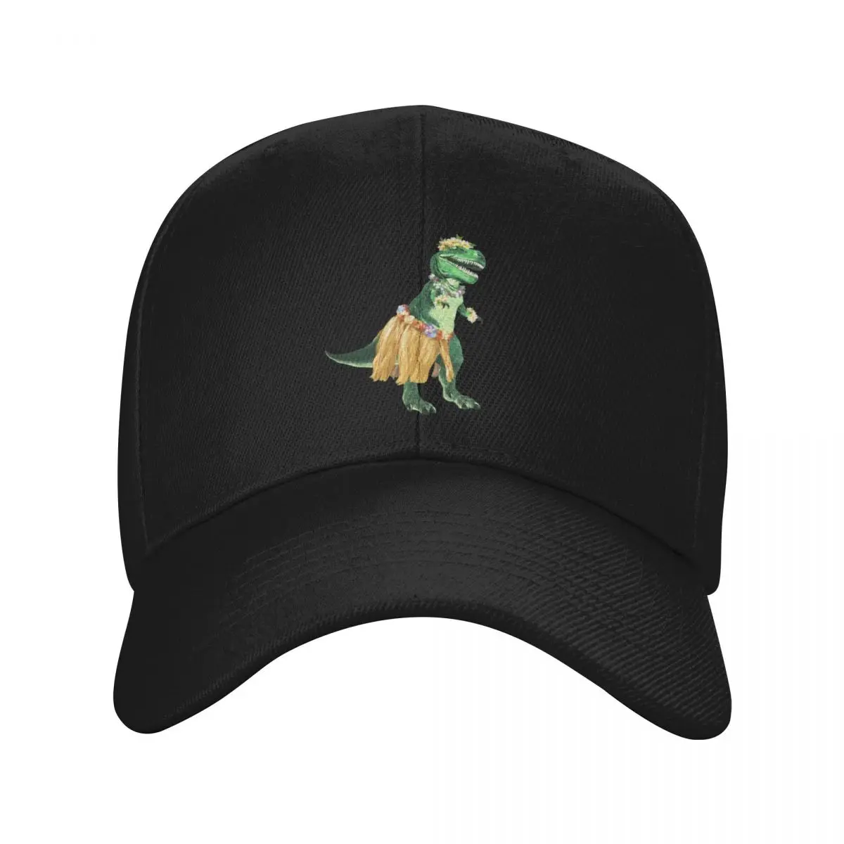 

T-rex The Hawaiian Hula Dancer Baseball Cap New Hat Sunscreen cute Big Size Hat Men's Women's