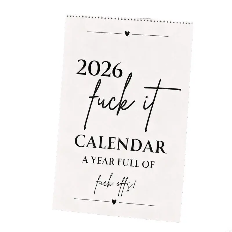 

2026 Sarcastic Quote Wall Monthly Calendar Twin Wire Binding Calendar Planner