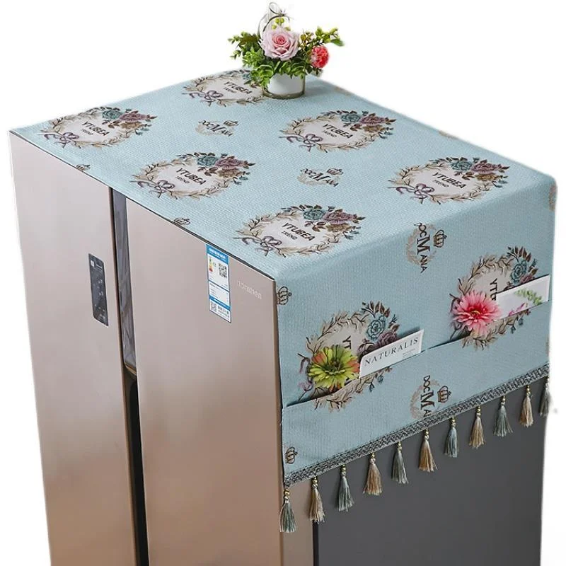 Single Door Refrigerator Cover Dust Cloth Protective Cover Cover Cloth European Top Cloth Cover Microwave Oven Cover
