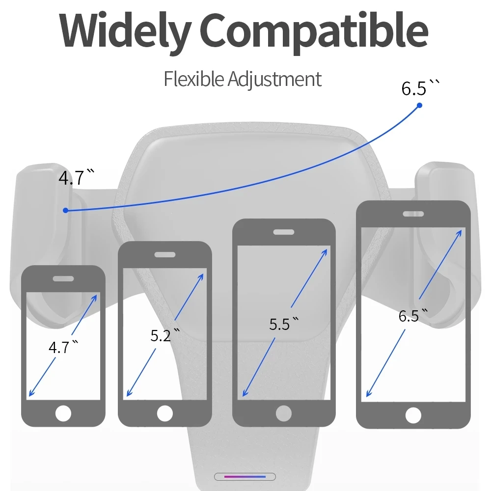 Gravity Car Phone Holder car Air Vent Clip Mount phone Stand Auto Locking Car GPS Navigation Bracket For iPhone Xiaomi Samsung view 6