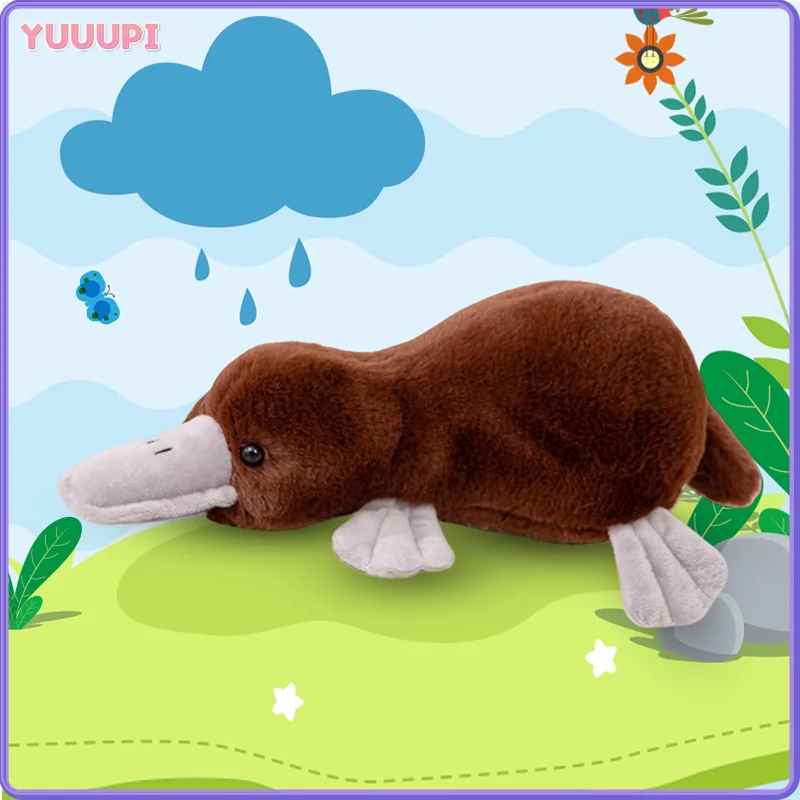 

Плюшевые игрушки Platypus, имитация мягких животных, куклы с лежатой, мягкая подушка, мультяшная игрушка, кавайный домашний декор, подарки на день рождения для детей