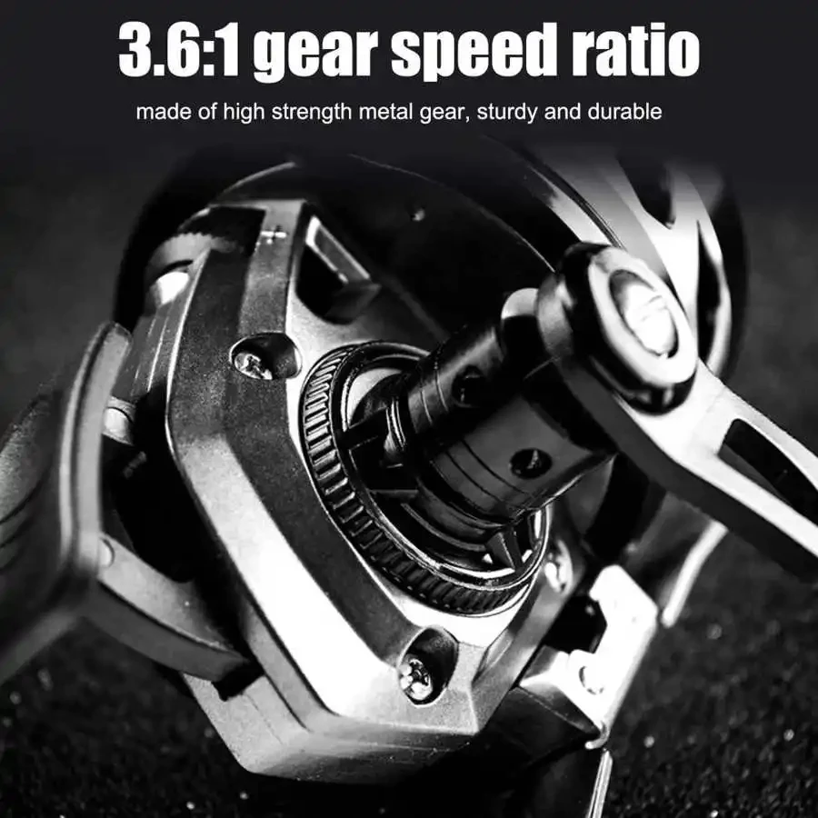 Imagem -05 - Liga de Alumínio Fishing Reel Shooting Fish Reel Baitcasting Spool Equipamento de Pesca Acessórios 3.6:1 Bl39