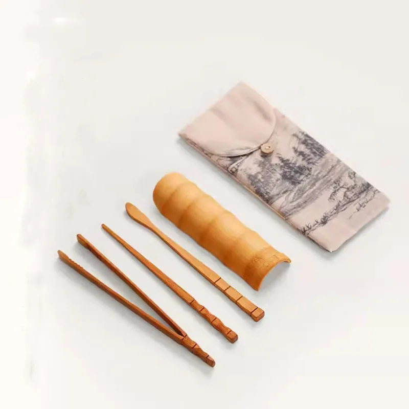 Carbonized Bamboo Spoon Tea Spoon Tea Shovel Appreciation of Tea Lotus Tea Ceremony Six Gentlemen's Kung Fu Tea Set Accessories