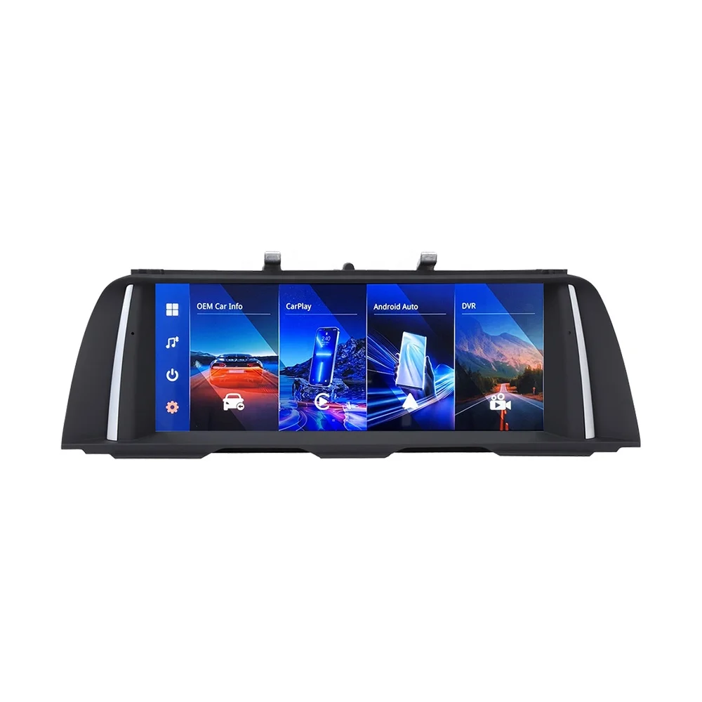 Route Linux 10.25inch 1920*720 Car Radio Screen For BMW 5 Series F10 F11 F12 CIC NBT System GPS CarPlay No Need AUX Activated