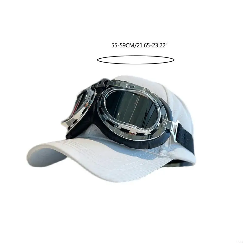 Cappello da baseball pilota P88A con occhiali da sole dechechabili per protezione solare per esterno Visor Visor Baseball da