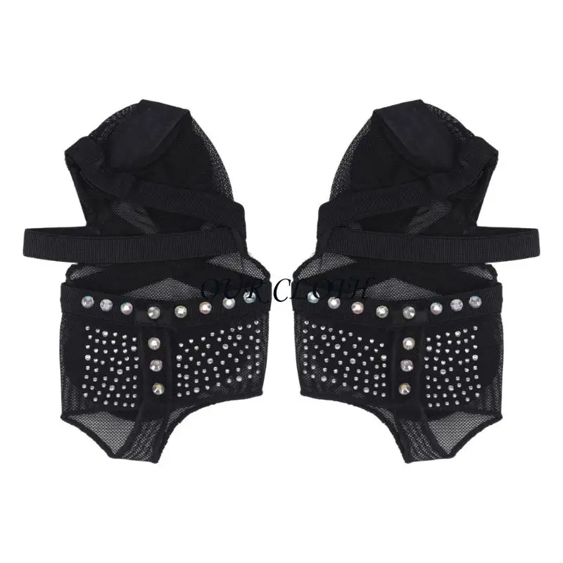 Rhinestones Half Soles Dance Shoes Ballet Lyrical Dance Paws Pads Foot Undies Y1AC