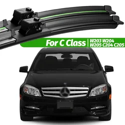 For Mercedes Benz C Class W203 W204 W205 C204 C205 2000-2020 2pcs Front Windshield Wiper Blades Windscreen Window Accessories