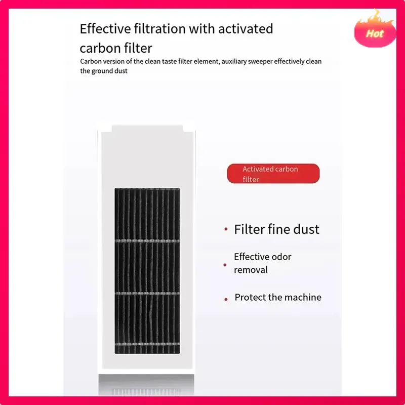 IKLAN BARU Untuk Mesin Ecovacs Deepot X2S Penyedot Debu Sikat Samping Klip Filter Kain Kantong Debu Karbon