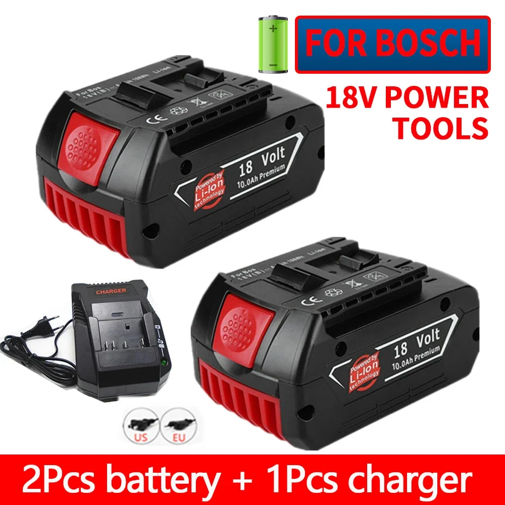 

NEW For BOSCH Authentic 18V 10AH LITHIUM-ION BATTERY GBA 18V 10 AH 18V Professional GBA GSR GSB BAT618 BAT609 w/Fuel Guage