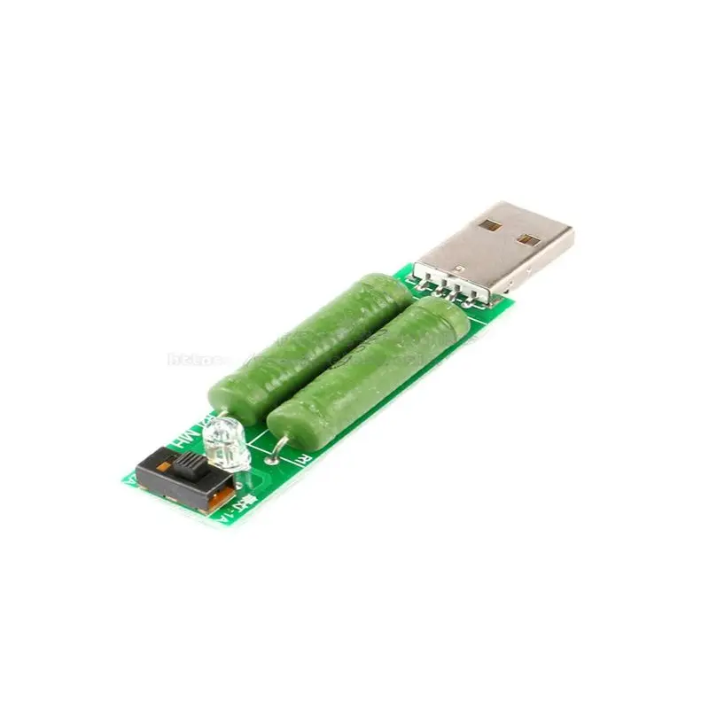 USB Charging Current Detection Load Testing Instrument 2A/1A with Toggle Switch Discharge Aging Resistance for Electronics