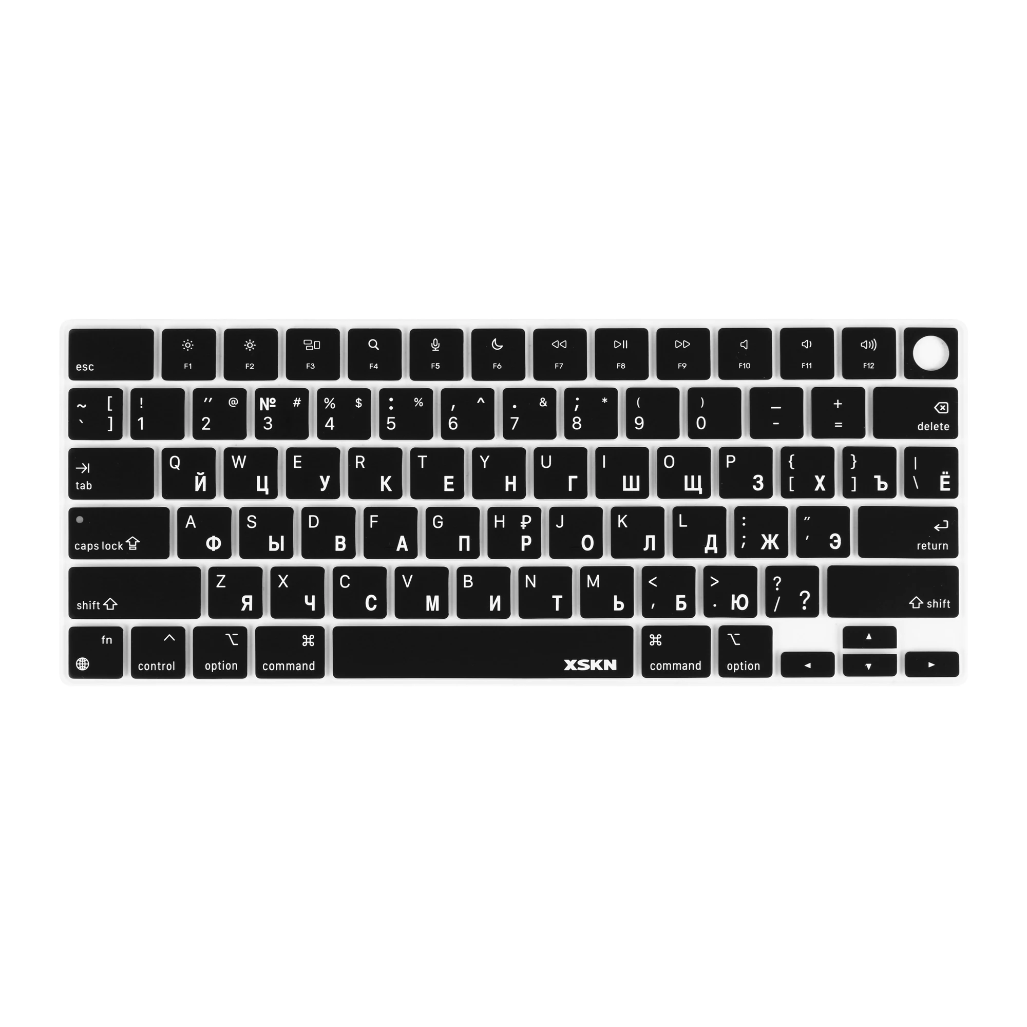 XSKN Russian Ultrathin Waterproof Silicone Keyboard Cover for Macbook Pro14/16.2 A2485 A2780 A2442 A2779 A2918 2991 A2992 M2 M3