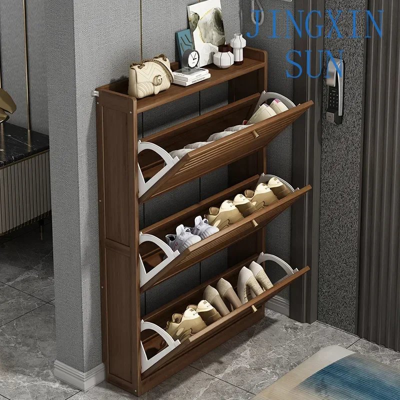 Racks Storage Organizer Entrance Shoes Closet Cabinet Space Saving Ultra-thin Shoe