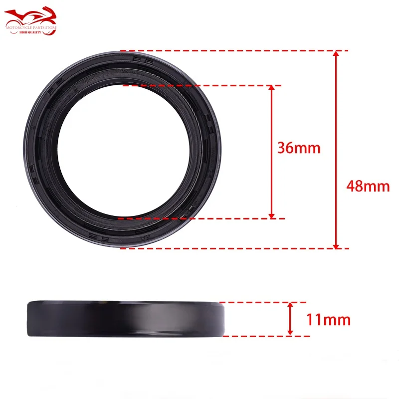 36*48*11mm Oil Seal Fork 36mm Dust Cover For YAMAHA XT125 R X XV535 DT50 R X DT125 LC XT916 For PEUGEOT XPS JET FORCE 50 125 150