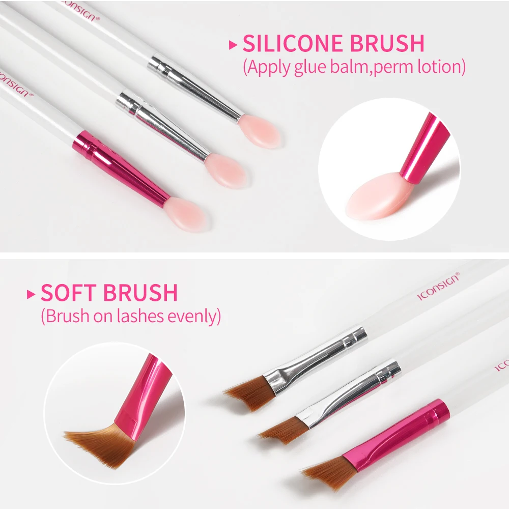 Multiple Styles Lash Brow Lift Brush Professional Safe Silicone High Quality Cotton Material Eye Shadow Brush Health Makeup Tool