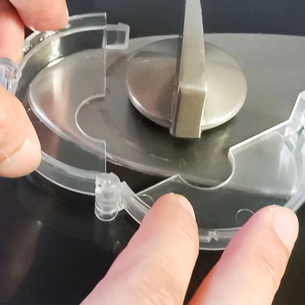 2 قطعة مقبض موقد غاز يغطي العالمي شفافة الطفل آمنة مقبض الفرن حامي سهلة التركيب لا إزالة لسلامة المطبخ #5