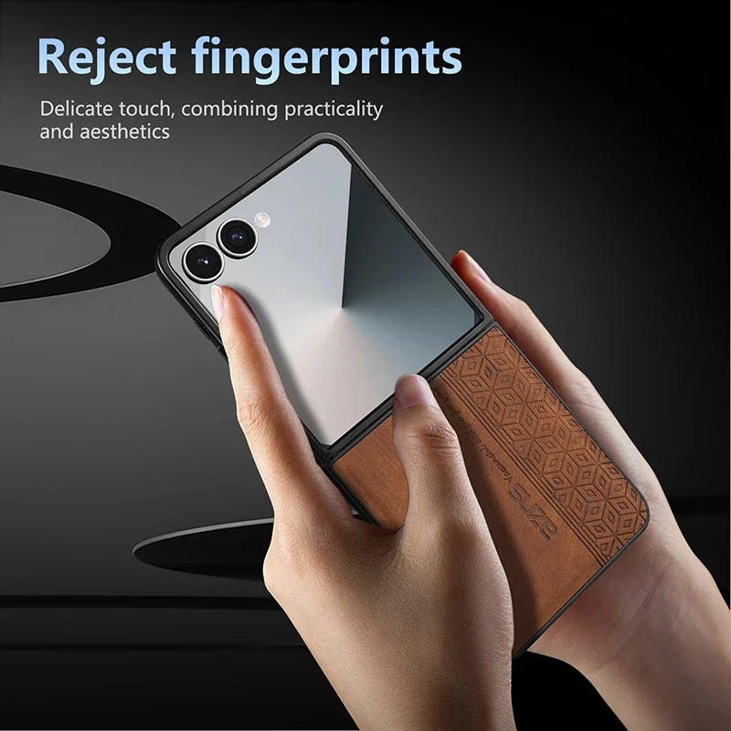 حافظة لهاتف سامسونج جالاكسي Z Fold7 5G حافظة فاخرة من جلد البولي يوريثان غطاء خلفي واقٍ لهاتف سامسونج جالاكسي Z Fold7 5G #6