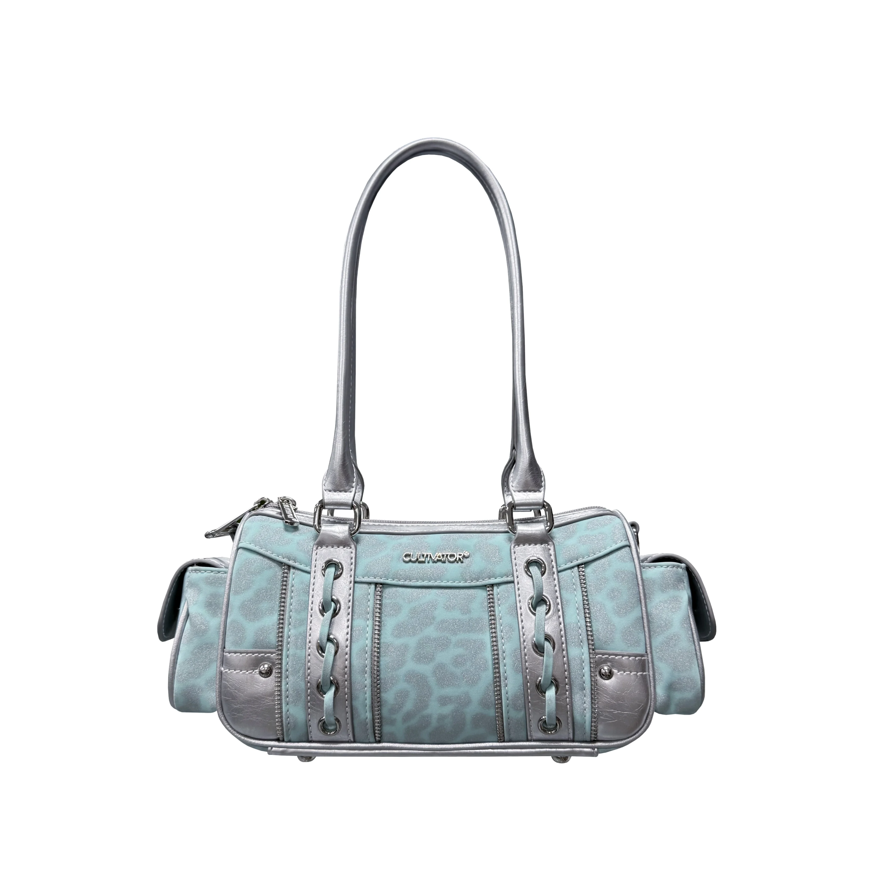 

2025 Original Niche Millennial Contrasting Color Leopard Print Single Shoulder Underarm Crossbody Bowling Locomotive Bag Summer