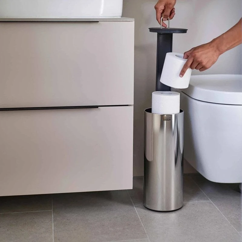 Stainless Steel Tissue Case Rust Proof Paper Holders Waterproof Bathroom Accessories Tissue Holder Roll Paper Storage Bucket