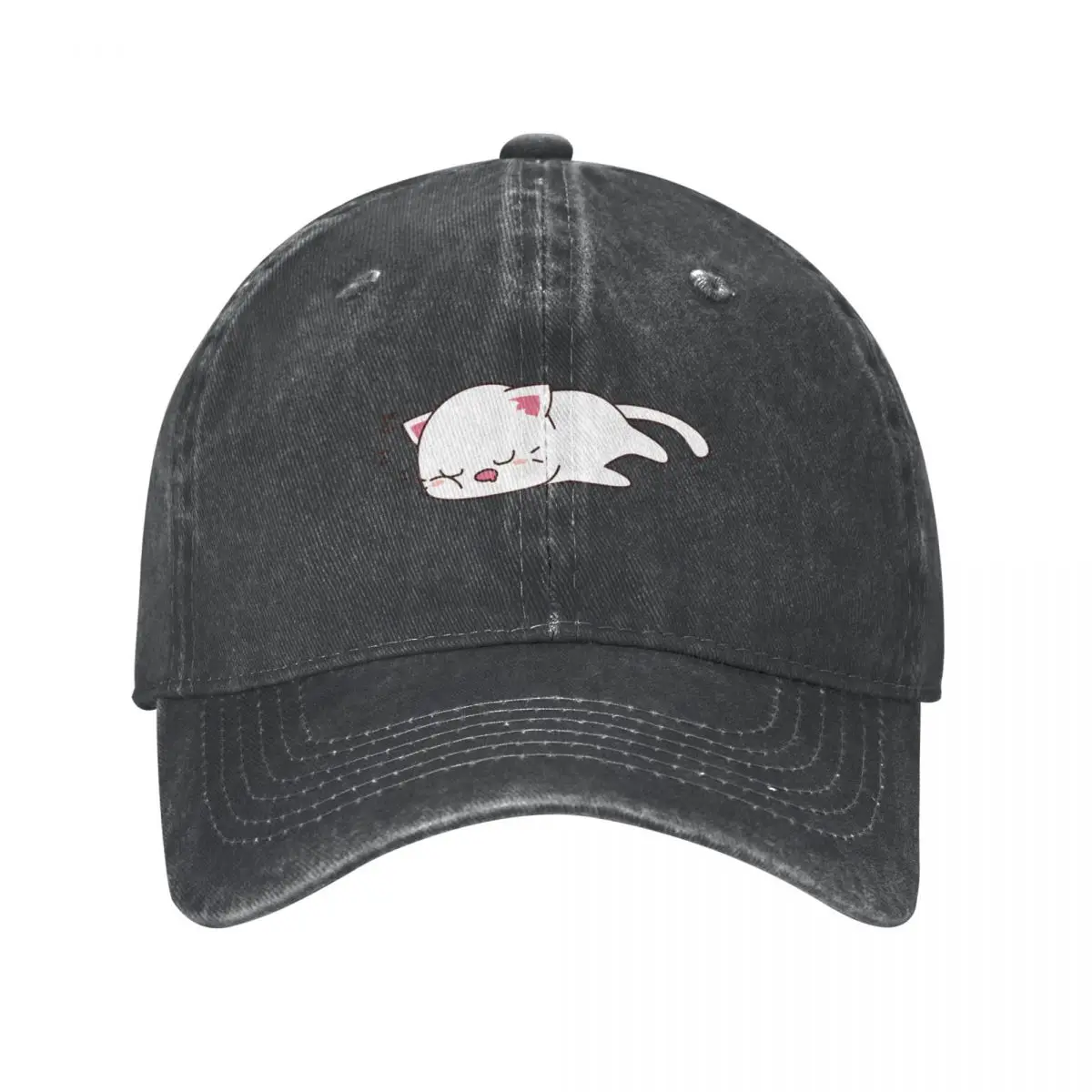 Sleepy Cat Cowboy Hat Fishing cap Streetwear summer hat Wild Ball Hat For Girls Men's