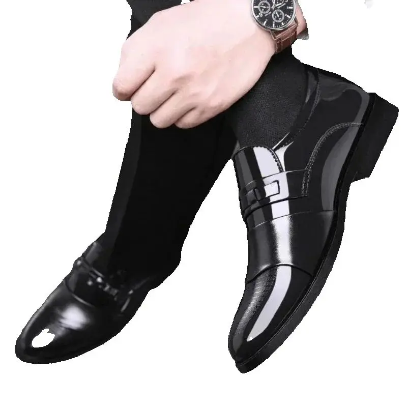 Men's Dress Leather Shoes for Men Wedding Formal Oxfords Business Casual Office Work Mens Classic Luxury Pointy