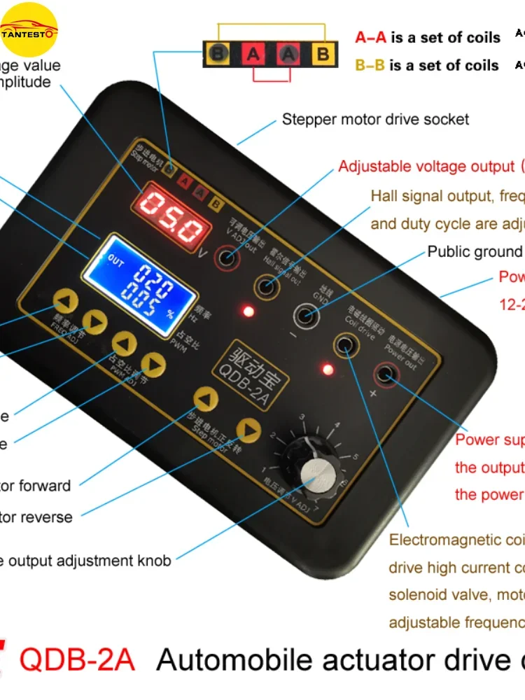 Free Shipping 2024 New Automobile Ignition Coil Test Injector Solenoid Valve Stepper Motor Tester Fault Detect Drive Simulator