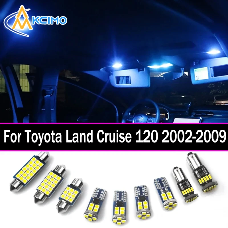 

Canbus Indoor Ceiling Bulbs For Toyota Land Cruiser Prado 120 2002-2009 Car LED Interior Map Trunk Light Kit