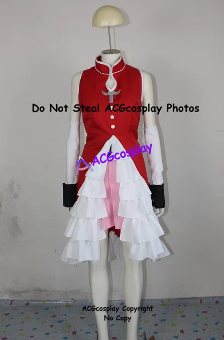 Puella Magi Madoka Magica Kyoko Sakura Cosplay Costume acgcosplay Include Boots Covers