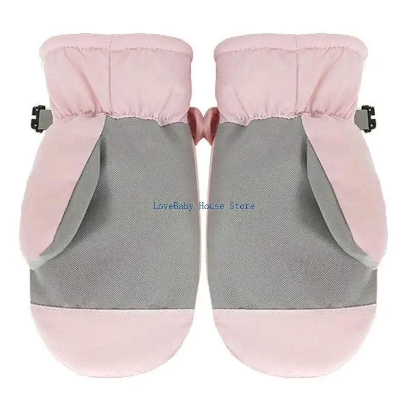 

BX0D Thermal Gloves Thick Ski Gloves for Children Boys Girls Outdoor Sports Gloves