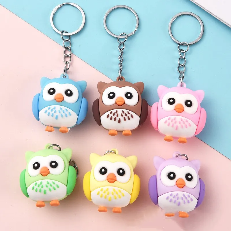 New Cartoon Owl Key Chain Pendant Small Animal Key Chain Car Key Chain Activity Small Gift Accessories