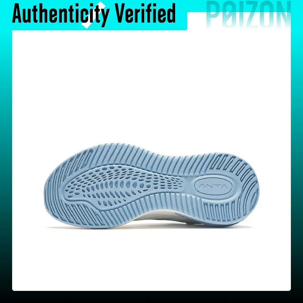 Anta Running Collection Cushioning Slip Resistant Low top Running Shoes Women's White Blue 922425537-8