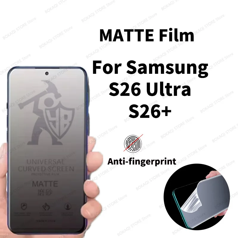 Matte Paper Hydrogel Film For Samsung Galaxy S26 Ultra S26+ HD Hydrogel Film Screen Protector Soft Full Cover