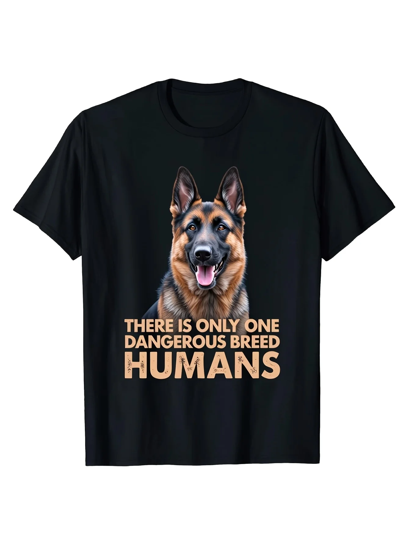 German Shepherd Dog Lovers Men's and Women's T-Shirts - Humorous Design with 