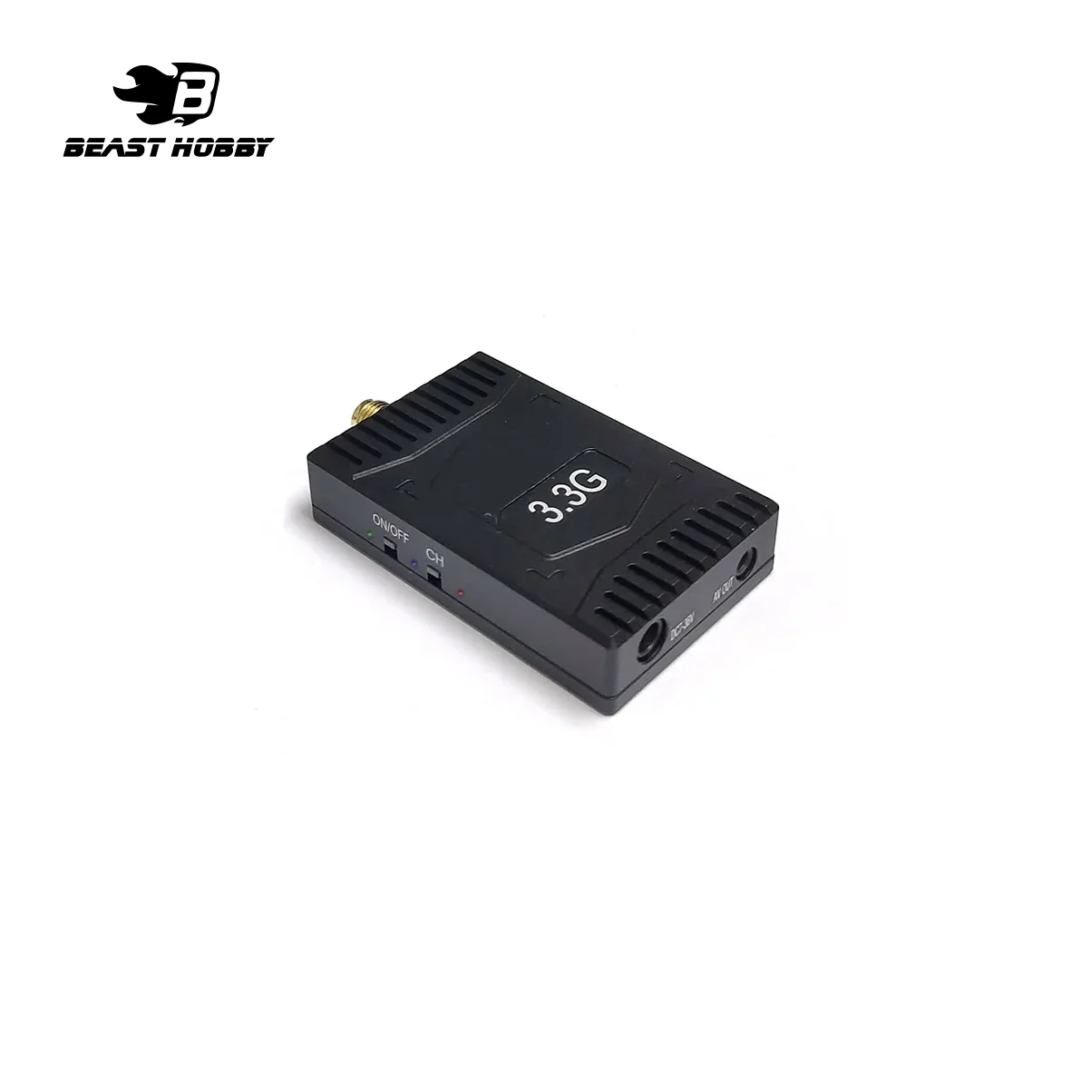 BeastHobby 3.3GHz 4W FPV Video Transmitter VTX 8CH 4000mW 3.3G VRX Receiver Kit for FPV RC Racing Drone Goggles ﻿