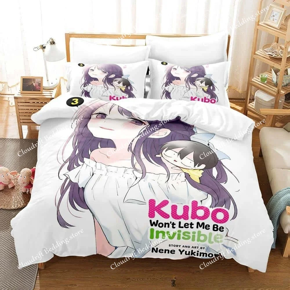 

New Anime Kubo Won't Let Me Be Invisible Bedding Set Single Twin Full Queen King Size Bed Set Adult Kid Bedroom Duvet Cover Sets