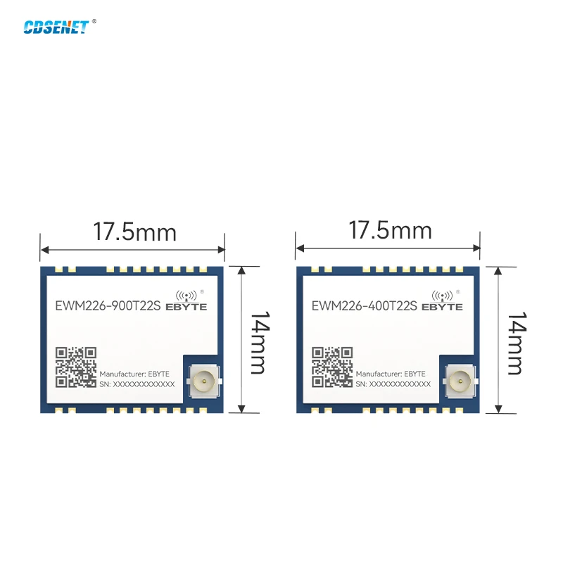 433/868/915M Lora Wireless RF Module Lawn Mower Industrial Grade CDSENET EWM226 AT Command 22dbm Long Distance IAP Watchdog