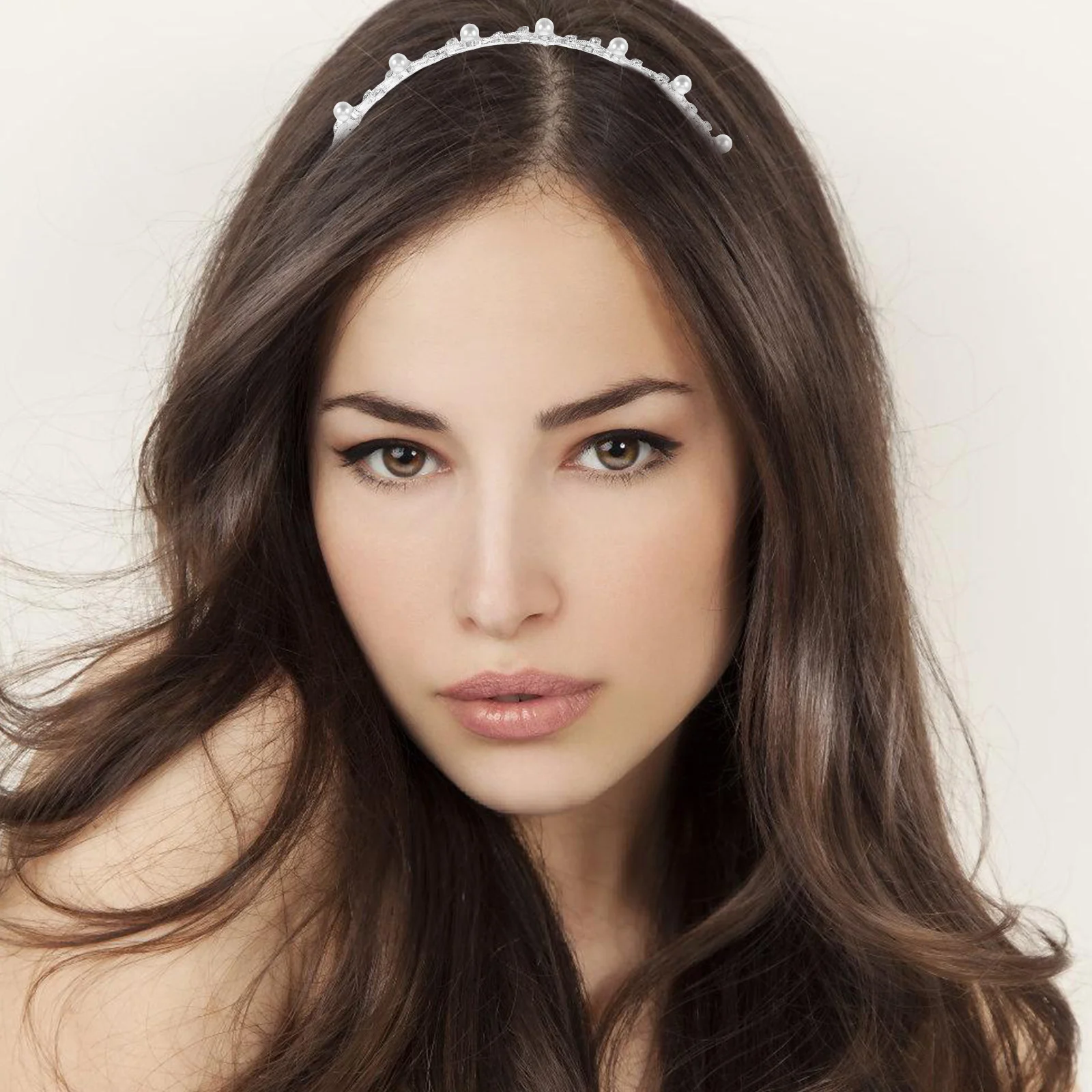 

Повязка на голову с жемчужным листом 15x13x1 см, серебряный сплав, стразы, свадебная вечеринка, свадебная корона, аксессуары для волос, кристалл