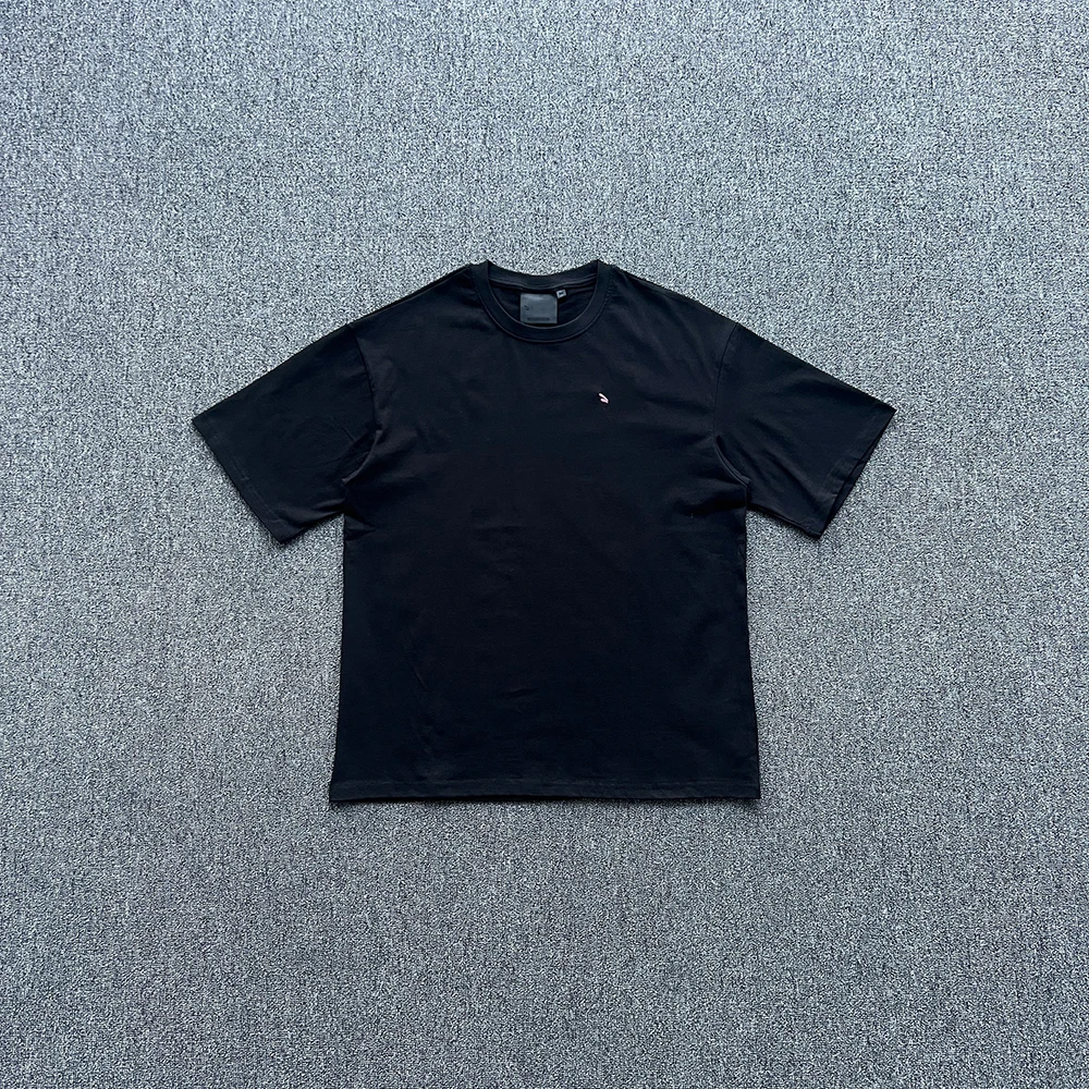 

SY-145 Men's Cotton Short Sleeve Tee Jogger T-shirt Summer Tracksuit Top Jersey CORE EMB TEE-BLACK/PINK