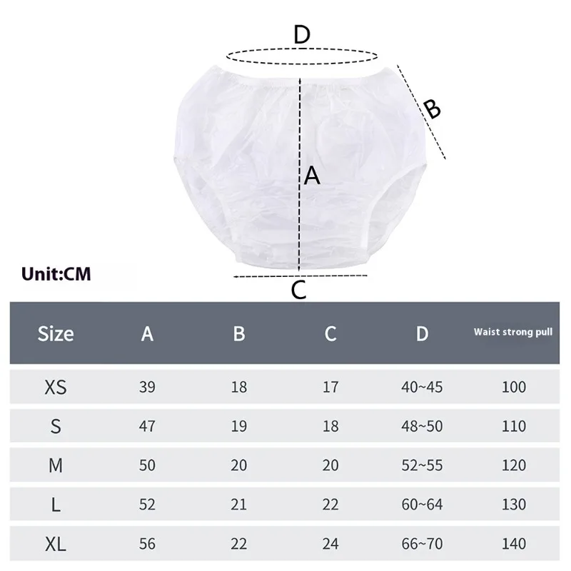 Непротекающее нижнее белье для пожилых взрослых, водонепроницаемые бесшумные пластиковые подгузники ABDL, моющиеся многоразовые трусы для недержания, ПВХ, ТПУ