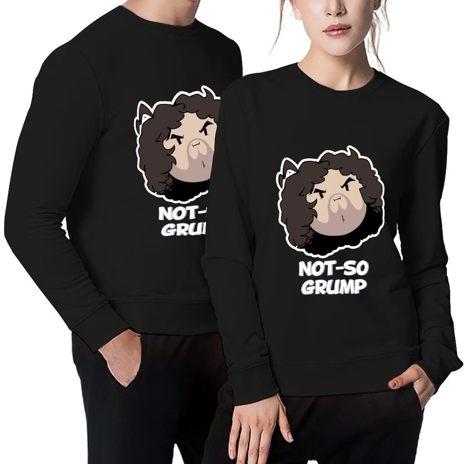 

Not-So Grump! Pullover japanese style korean clothes anime clothes men's sweat-shirt men sweatshirt