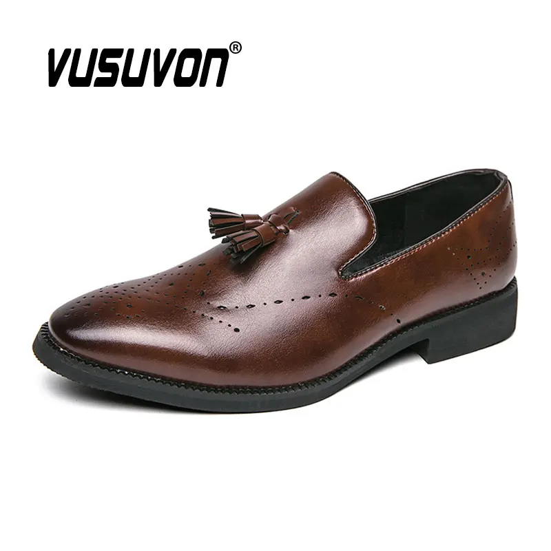 Fashion Men Loafers Shoes Breathable Split Leather 38-46 Size Boys Black Soft Outdoor Casual Autumn Mules Dress Flats