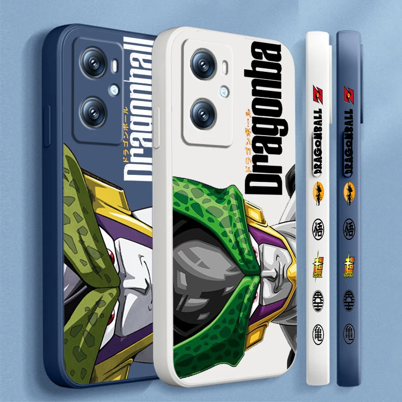 Japan Cartoon D-D-Dragon Ball Liquid Left Rope For OPPO Find X6 X5 X3 A98 A96 A94 A93 A77 A76 A74 A72 A57 A53 A16 5G TPU